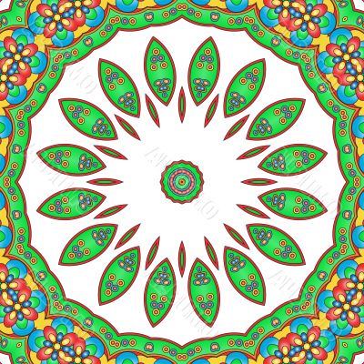 Colored mandala