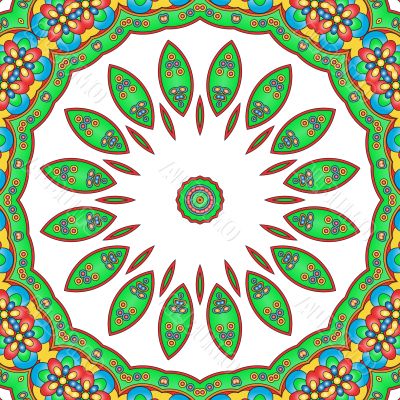 Colored mandala