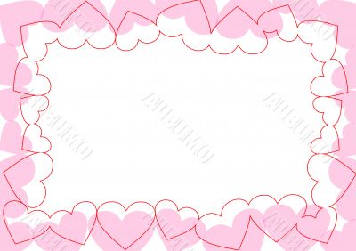 Valentine's Day. Postcard. Background.