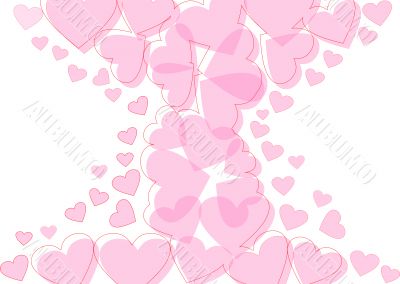 Valentine's Day. Postcard. Background.