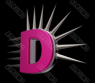 prickles letter d