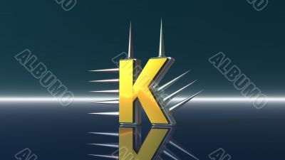 prickles letter k