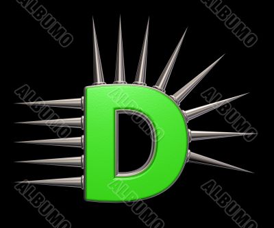prickles letter d