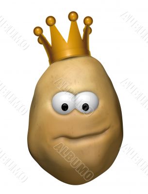 potato with crown