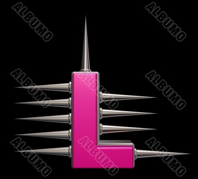 prickles letter l