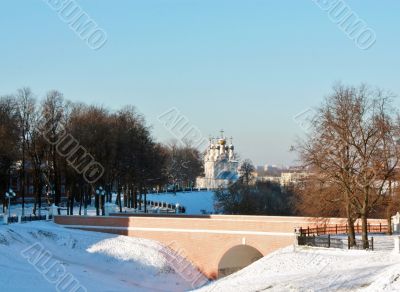 Ryazan, view of the Church of Our Saviour on the bluff