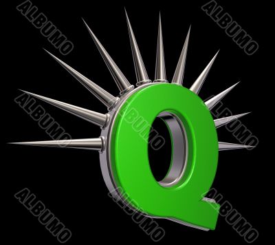 prickles letter q