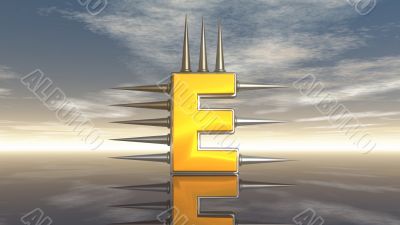 prickles letter e