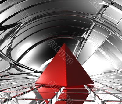 red pyramid