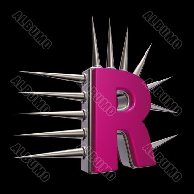 prickles letter r