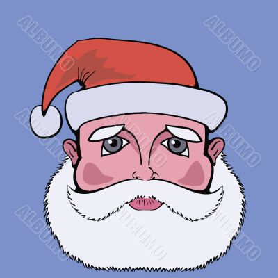 colorful  picture with santa claus
