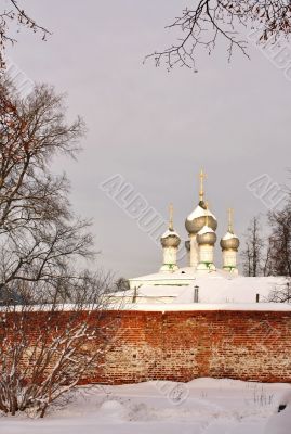 Monastery in winter