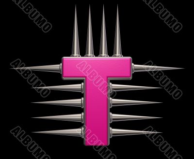 prickles letter t