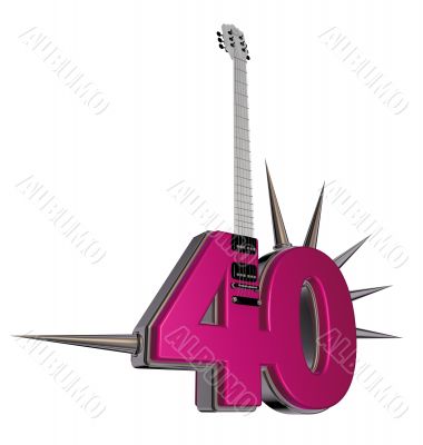 number forty guitar