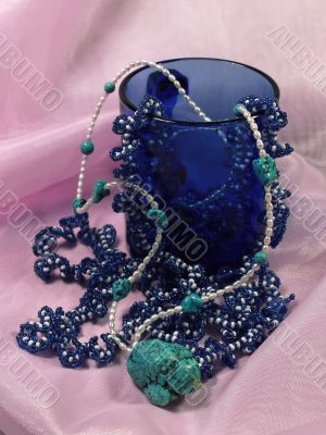 Beads, pearls and turquoise