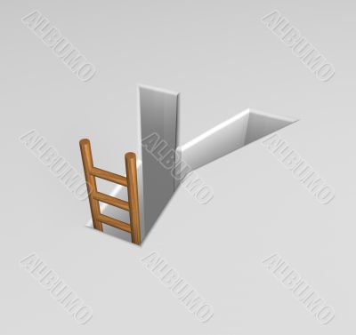 letter y and ladder