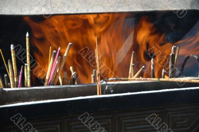 Buddhist incense sticks