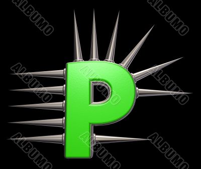 prickles letter p