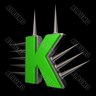 prickles letter k