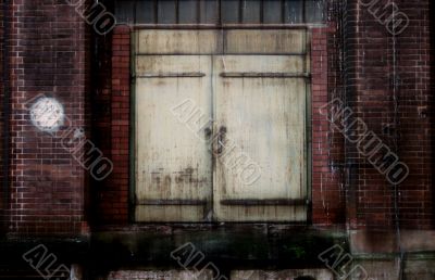 Old steel door