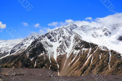 Caucasus mountains Dombai