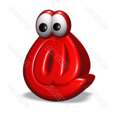 cartoon email symbol