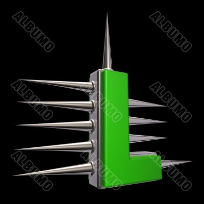prickles letter l