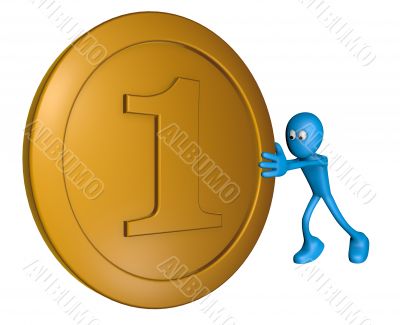 guy with coin