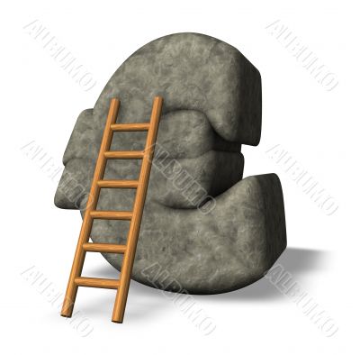 stone euro symbol
