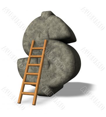 stone dollar symbol