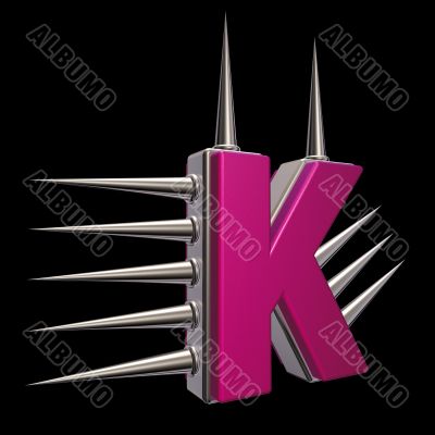 prickles letter k