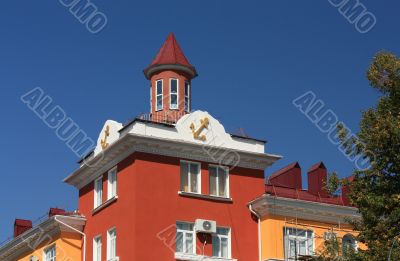 House with a turret 