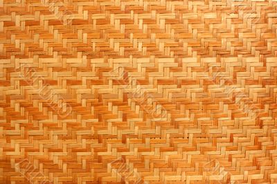 Woven rattan with natural patterns.