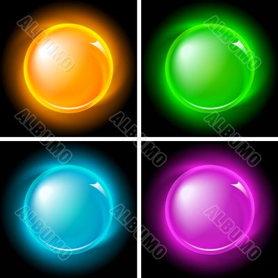Buttons set (NO gradient mesh)