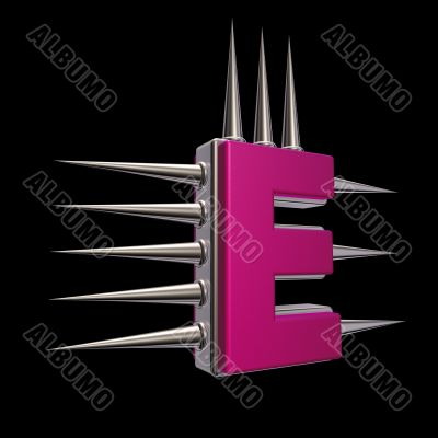 prickles letter e