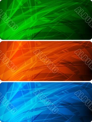 Vibrant banners