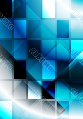 Vibrant abstraction with squares