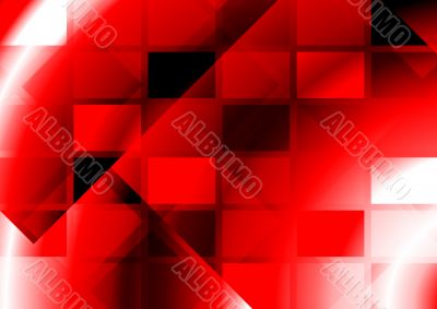 Vibrant abstraction with squares