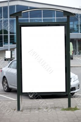 Blank bilboard stand