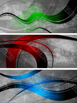 Grunge banners collection