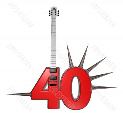 number forty guitar