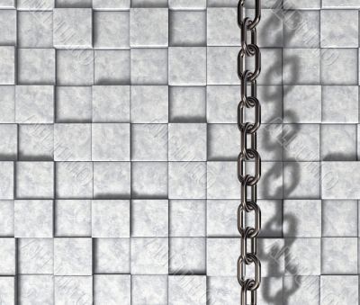 chain on stone background
