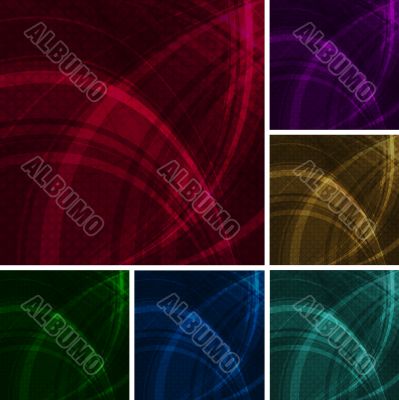 Beautiful wavy backdrops