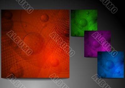 Set of grunge backgrounds