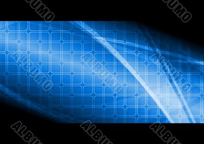 Blue technical banner