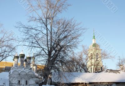 Orthodox church and belfry
