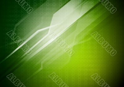 Green technical background
