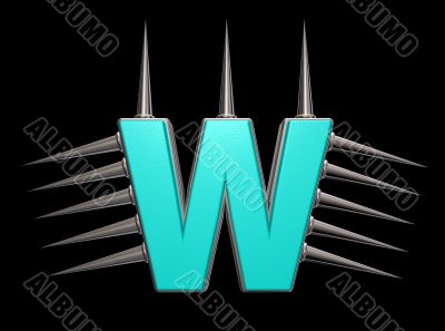 prickles letter w