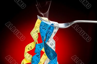 Fork and tape measuere