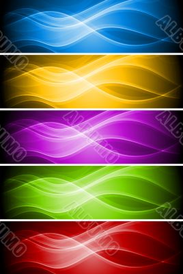 Set of vibrant banners